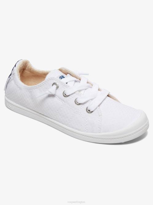 X4FH1359 white Bayshore Shoes Women Roxy | Sneakers