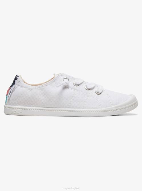 X4FH1359 white Bayshore Shoes Women Roxy | Sneakers
