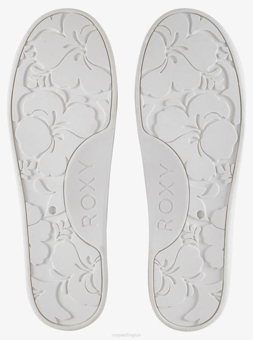 X4FH1359 white Bayshore Shoes Women Roxy | Sneakers