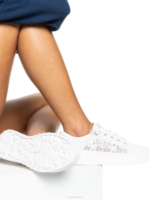 X4FH1370 ash/white Sheilahh Slip-On Shoes Women Roxy | Sneakers