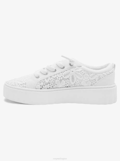 X4FH1370 ash/white Sheilahh Slip-On Shoes Women Roxy | Sneakers
