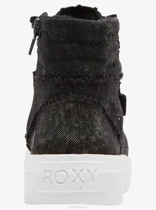 X4FH1371 black Rae Mid-Top Shoes Women Roxy | Sneakers