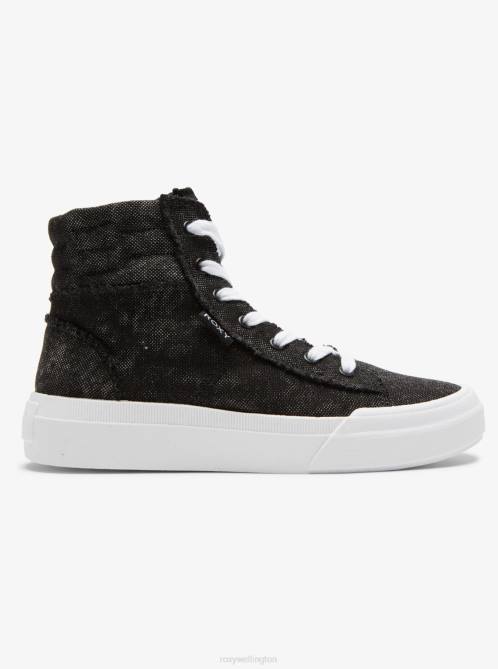 X4FH1371 black Rae Mid-Top Shoes Women Roxy | Sneakers