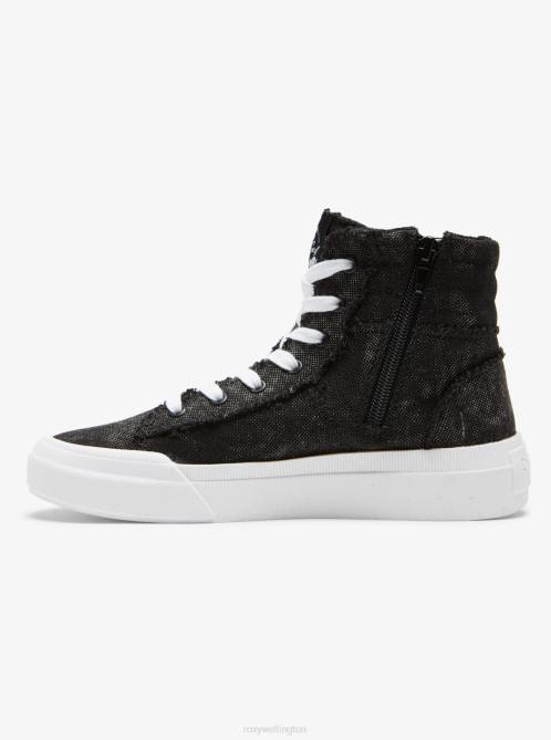 X4FH1371 black Rae Mid-Top Shoes Women Roxy | Sneakers