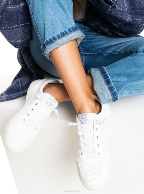 X4FH1393 white Harper Shoes Women Roxy | Sneakers