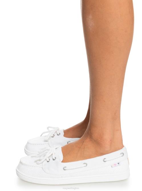 X4FH1394 white Ahoy Shoes Women Roxy | Sneakers
