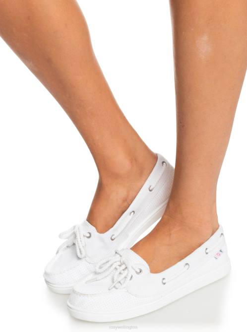 X4FH1394 white Ahoy Shoes Women Roxy | Sneakers