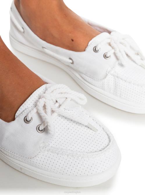 X4FH1394 white Ahoy Shoes Women Roxy | Sneakers