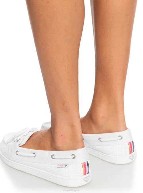 X4FH1394 white Ahoy Shoes Women Roxy | Sneakers