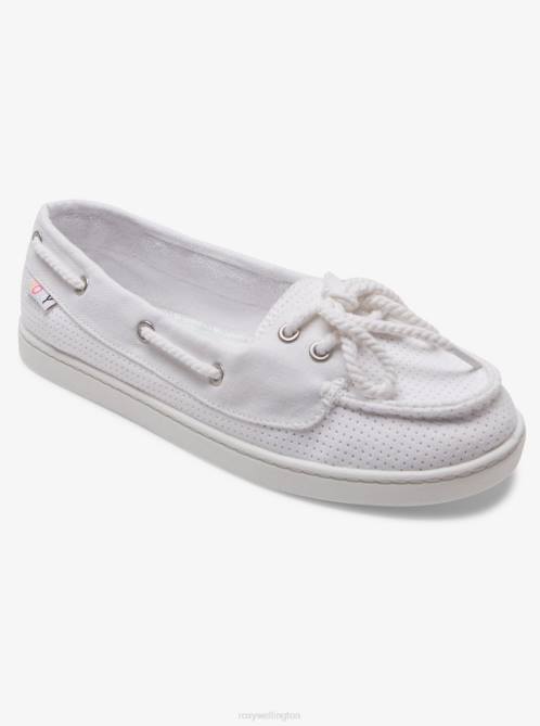 X4FH1394 white Ahoy Shoes Women Roxy | Sneakers
