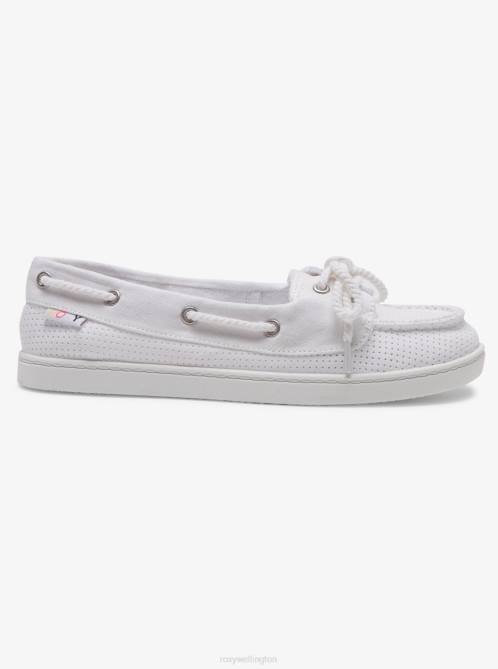 X4FH1394 white Ahoy Shoes Women Roxy | Sneakers