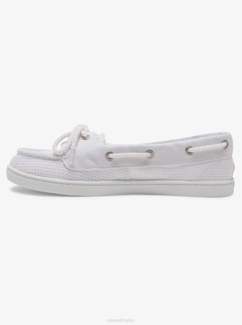 X4FH1394 white Ahoy Shoes Women Roxy | Sneakers
