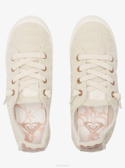 X4FH1397 heather brown/cream Bayshore Shoes Women Roxy | Sneakers