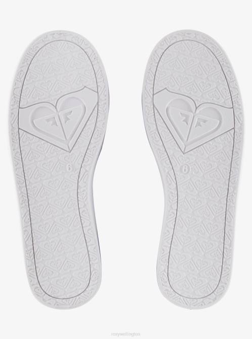 X4FH1402 black/white Minnow Slip-On Shoes Women Roxy | Sneakers