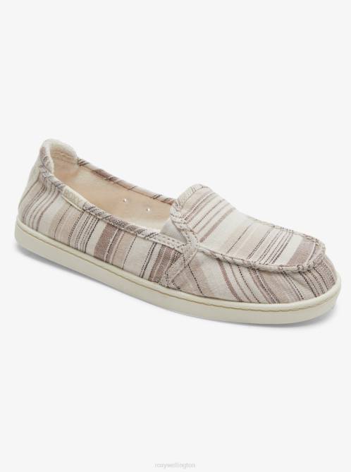 X4FH1403 tan 1 Minnow Slip-On Shoes Women Roxy | Sneakers