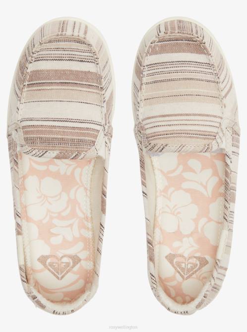 X4FH1403 tan 1 Minnow Slip-On Shoes Women Roxy | Sneakers