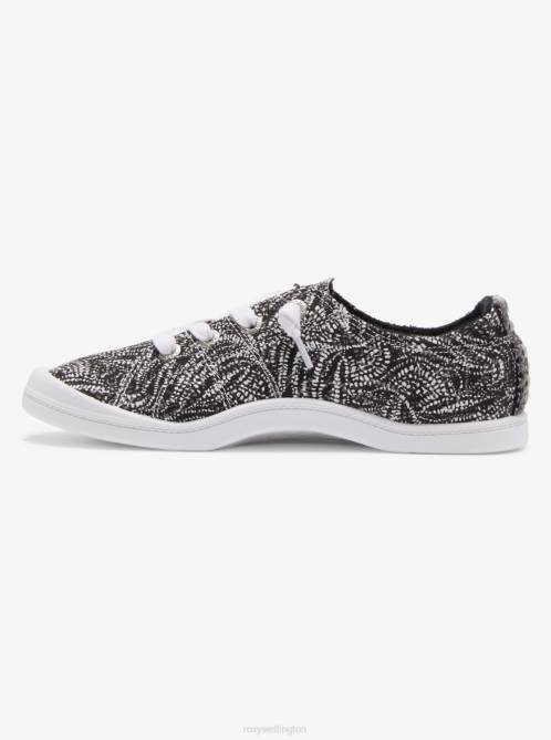 X4FH1406 black/white Bayshore Shoes Women Roxy | Sneakers