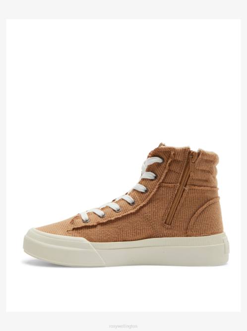 X4FH1433 tan Rae Mid-Top Shoes Women Roxy | Sneakers
