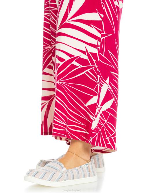 X4FH1454 white/pink/blue Minnow Faux Fur-Lined Slip-On Shoes Women Roxy | Sneakers