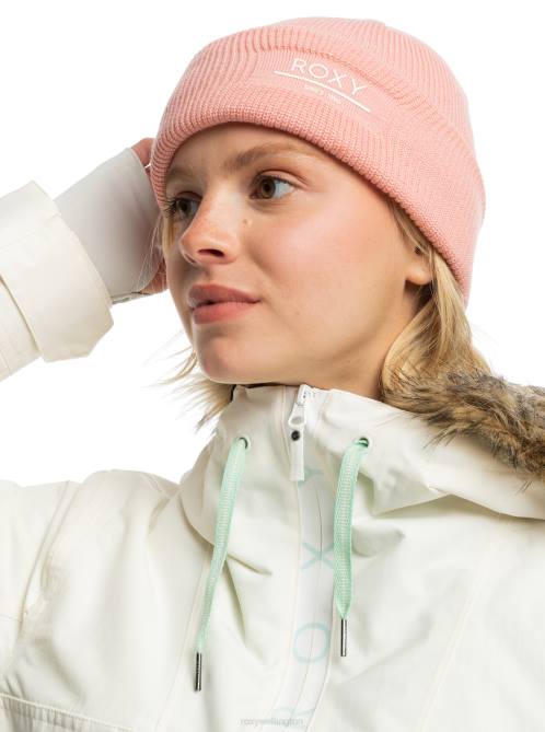 X4FH1185 mellow rose Folker Beanie Women Roxy | Beanies