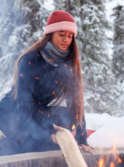 X4FH1190 brick red Freja Beanie Women Roxy | Beanies