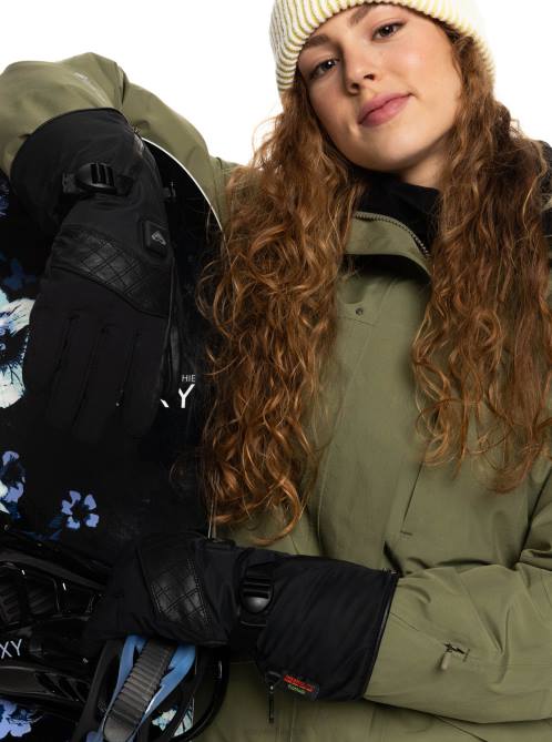 X4FH1197 true black Sierra WarmLink Snowboard/Ski Gloves Women Roxy | Gloves
