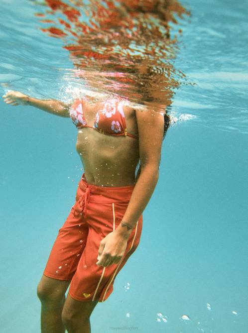 X4FH574 vermillon Surf.Kind.Kate. 10 Boardshorts Women Roxy | Boardshorts