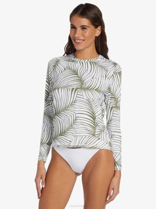 X4FH833 palm tree dreams Sea Skippin UPF 50 Long Sleeve Rashguard Women Roxy | Rashguards