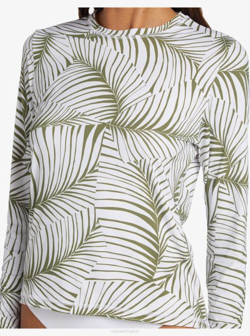 X4FH833 palm tree dreams Sea Skippin UPF 50 Long Sleeve Rashguard Women Roxy | Rashguards
