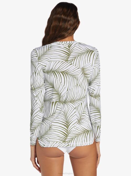 X4FH833 palm tree dreams Sea Skippin UPF 50 Long Sleeve Rashguard Women Roxy | Rashguards