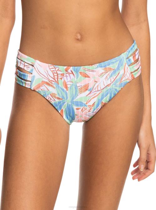X4FH1012 sprucetone les fleurs Love The Rocker Rib Knit Bikini Bottoms Women Roxy | Bikini Bottoms