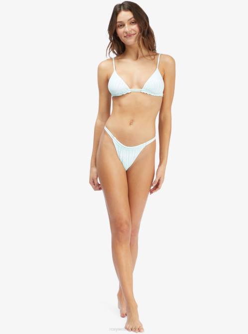 X4FH1019 brook green palm tree dreams Palm Tree Dreams Mini Reversible Bikini Bottoms Women Roxy | Bikini Bottoms