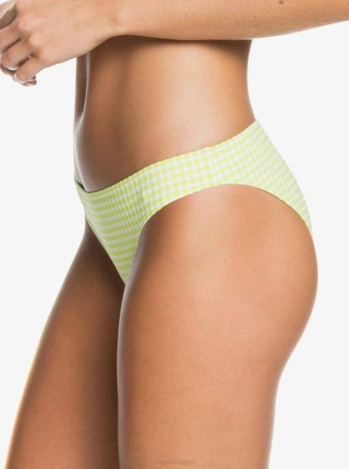 X4FH1022 limeade castle Beautiful Sun Regular Bikini Bottoms Women Roxy | Bikini Bottoms