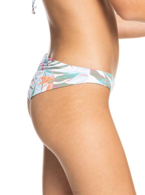 X4FH1050 bright white floral of paradis Beach Classics Cheeky Bikini Bottoms Women Roxy | Bikini Bottoms