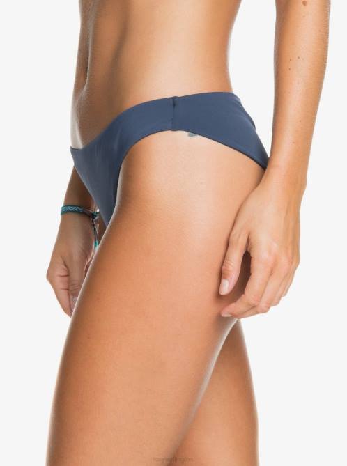 X4FH1062 mood indigo Solid Beach Classics Cheeky Bikini Bottoms Women Roxy | Bikini Bottoms