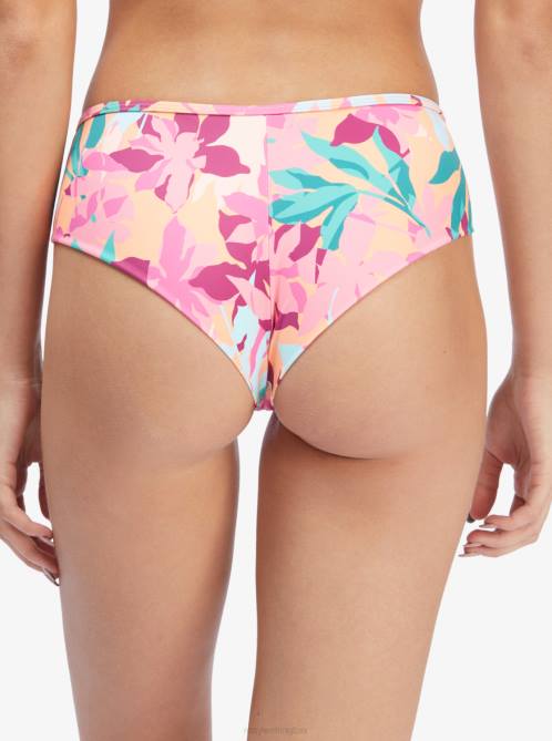 X4FH1078 cantaloupe tropi palm Active Hipster Bikini Bottoms Women Roxy | Bikini Bottoms