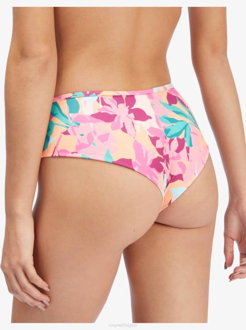 X4FH1078 cantaloupe tropi palm Active Hipster Bikini Bottoms Women Roxy | Bikini Bottoms