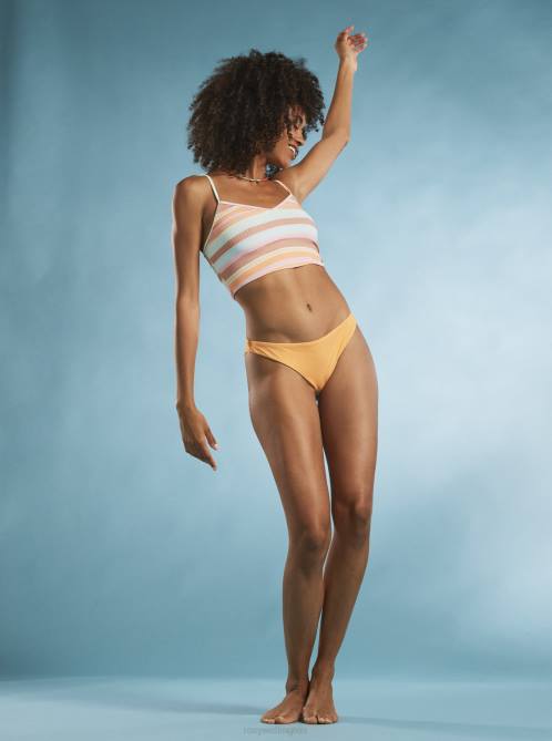 X4FH605 mock orange Beach Classics Cheeky Bikini Bottoms Women Roxy | Bikini Bottoms