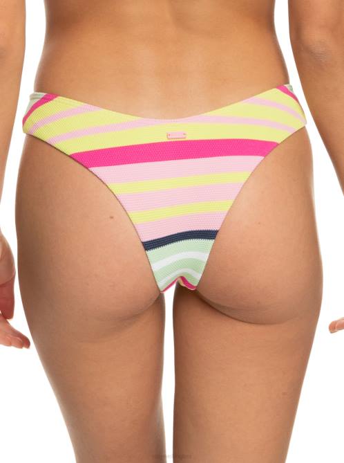 X4FH654 seacrest stripe soul Stripe Soul Cheeky Bikini Bottoms Women Roxy | Bikini Bottoms