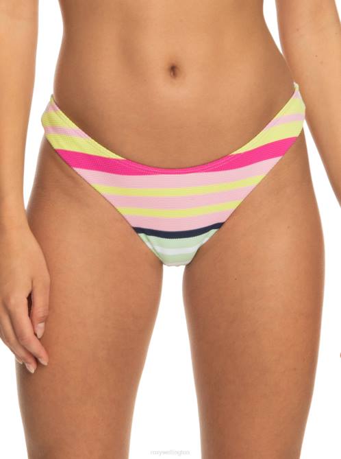 X4FH654 seacrest stripe soul Stripe Soul Cheeky Bikini Bottoms Women Roxy | Bikini Bottoms