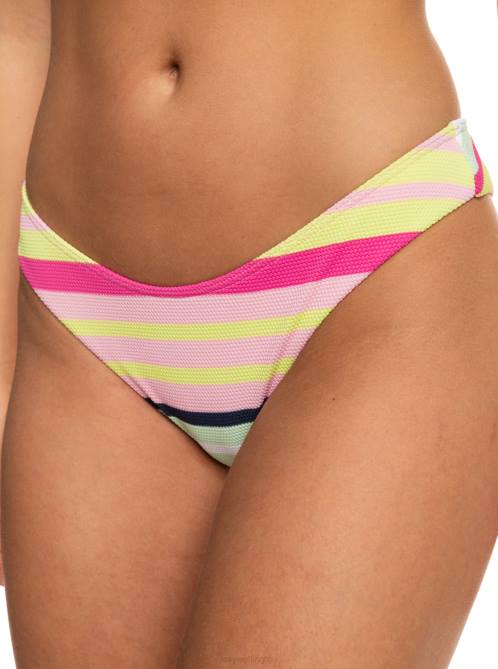 X4FH654 seacrest stripe soul Stripe Soul Cheeky Bikini Bottoms Women Roxy | Bikini Bottoms