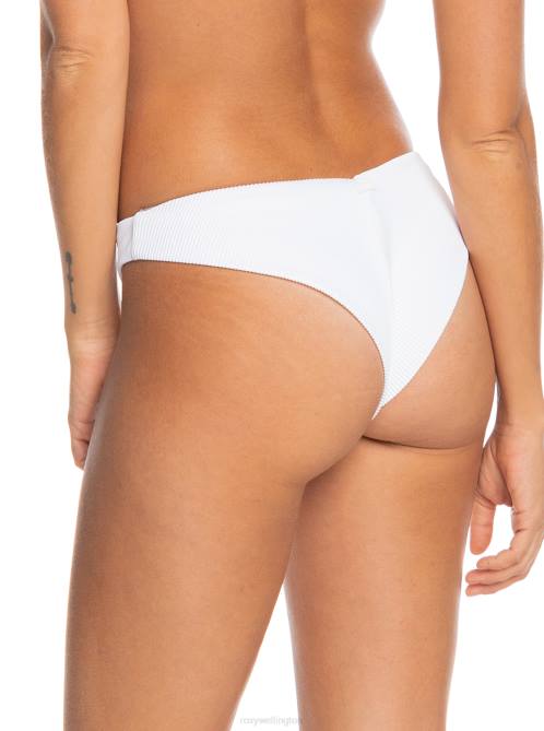 X4FH663 bright white Love Cheeky Bikini Bottoms Women Roxy | Bikini Bottoms
