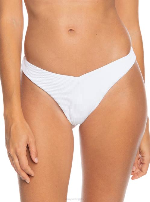 X4FH663 bright white Love Cheeky Bikini Bottoms Women Roxy | Bikini Bottoms