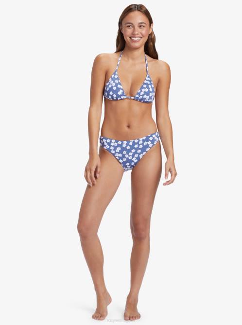 X4FH677 bijou blue floral delight Printed Beach Classics Hipster Bikini Bottoms Women Roxy | Bikini Bottoms