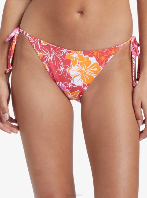 X4FH687 hilo hibiscus Sea Spray Tie Side Bikini Bottoms Women Roxy | Bikini Bottoms