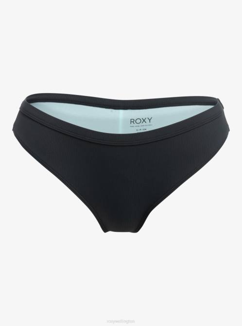 X4FH707 anthracite Pro The Snap Turn Cheeky Bikini Bottoms Women Roxy | Bikini Bottoms