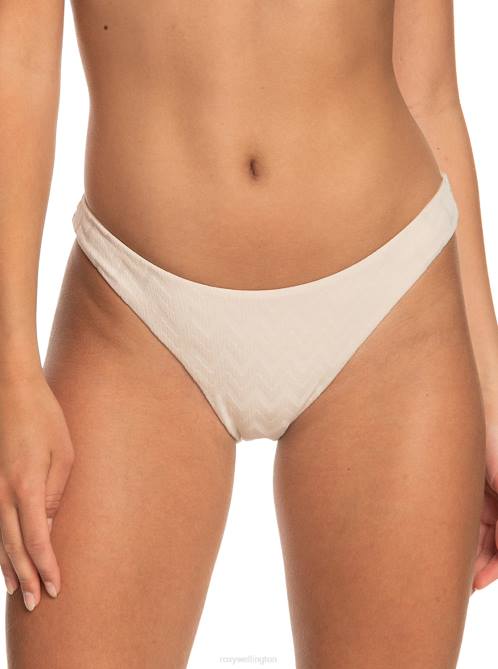 X4FH713 tapioca Current Coolness Cheeky Bikini Bottoms Women Roxy | Bikini Bottoms