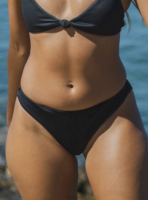 X4FH738 anthracite Love The Baja Bikini Bottoms Women Roxy | Bikini Bottoms