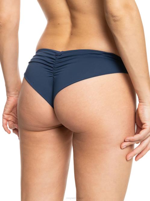 X4FH742 mood indigo Beach Classics Cheeky Bikini Bottoms Women Roxy | Bikini Bottoms