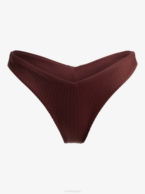 X4FH763 bitter chocolate Love Cheeky Bikini Bottoms Women Roxy | Bikini Bottoms